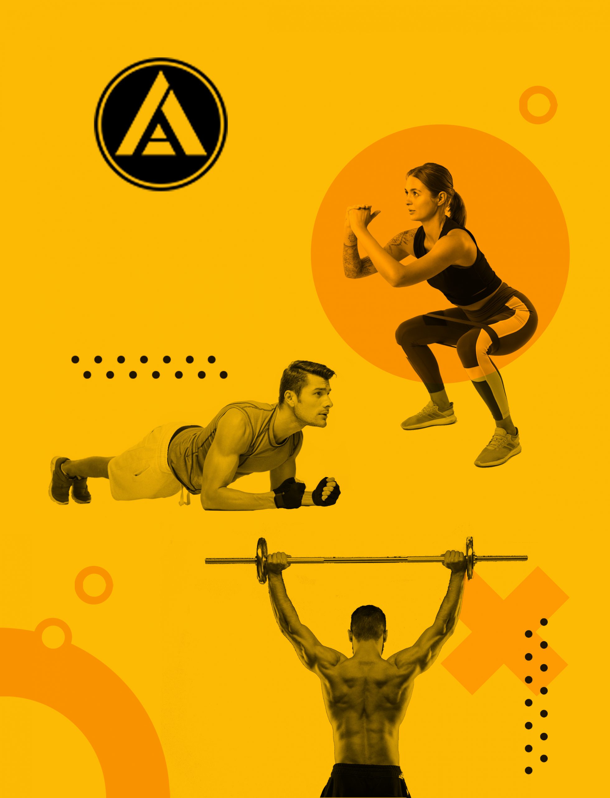 Logo grafika grafik reklama wizytówka wizytówki gym siłownia fit trening